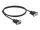 DeLOCK Seriell Kabel RS-232 D-Sub 9 Stecker zu Buchse mit schmalem Steckergehäuse 1 m