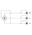 DeLOCK 84504 Videokabel-Adapter 1,5 m 3.5mm 3 x RCA Schwarz