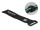 DeLOCK Klett-Kabelbinder mit Schlaufe und Befestigungsöse L 280 x B 38 mm schwarz 3 Stück