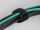 DeLOCK Klett-Kabelbinder mit Schlaufe und Befestigungsöse L 280 x B 38 mm schwarz 3 Stück