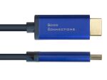 Alcasa 4860-SF030B Videokabel-Adapter 3 m DisplayPort HDMI Schwarz, Blau
