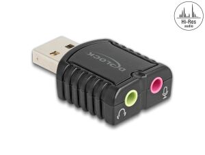 DELOCK Externe USB Soundkarte 24 Bit / 96 kHz Plug & Play