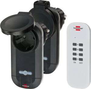 Brennenstuhl Funkschaltset 1000W 2xIP44 Empfänger 1x Sender