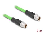 DELOCK M12 Kabel X-kodiert 8 Pin St. zu St. PUR(TPU) 2 m