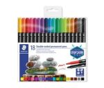 Staedtler Fasermaler Design Journey twin tip 18er Etui