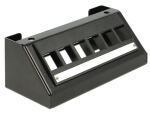 DELOCK Keystone Halterung 6 Keystone Ports Multimedia schwar