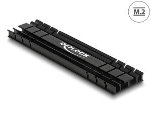 DELOCK Kühlkörper flach 100mm für M.2 Modul schwarz