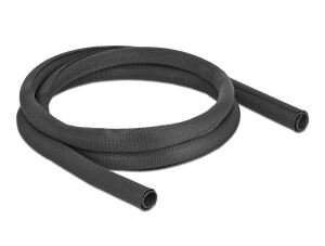 DELOCK Gewebeschlauch selbstschließ. hitzebest.2mx25mm Black