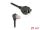 DeLOCK Netzwerk Verlängerungskabel S/FTP Stecker RJ45 Stecker 90° gewinkelt zu RJ45 Einbaubuchse Cat.6A 0,25 m schwarz