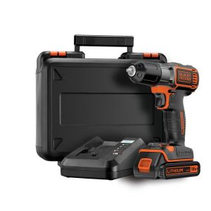 Black & Decker ASD18K-QW Bohrmaschine Ohne Schlüssel Schwarz, Orange