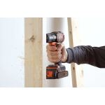 Black & Decker ASD18K-QW Bohrmaschine Ohne Schlüssel Schwarz, Orange