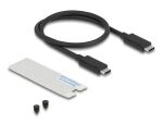 DELOCK USB 40 Gbps Gehäuse 1xM.2 NVMe SSD LED&Lüfter