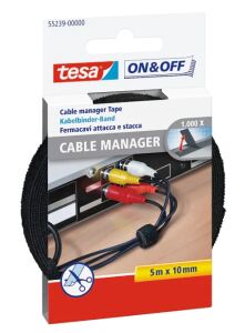 TESA 55239-00000-02 Kabel-Organizer Schwarz 1 Stück(e)