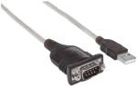 Manhattan USB auf Seriell-Konverter, Zum Anschluss eines seriellen Geräts an einen USB-Port, FTDI FT232RL-Chipsatz, 0,45 m