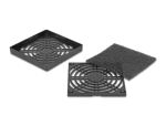 DELOCK Lüftergitter mit Staubfilter 80 x 80 mm schwarz