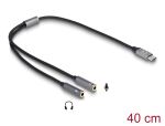 DELOCK Adapterkabel Klinke Headset 1 x USB Type-C >...