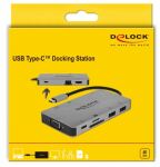 DELOCK Delock USB Type-C Dockingstation 4K - HDMI/VGA/USB3.1