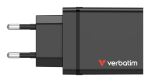 Verbatim 49700 Ladegerät für Mobilgeräte Universal Schwarz AC Schnellladung Drinnen
