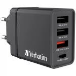 Verbatim 49700 Ladegerät für Mobilgeräte Universal Schwarz AC Schnellladung Drinnen