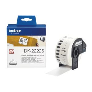 Brother DK-22225 Etiketten erstellendes Band Schwarz auf weiss