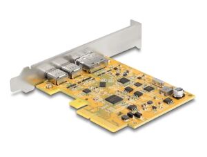 DeLOCK PCI Express x4 Karte zu 1 x extern USB Type-C 10 Gbps Buchse + 1 x extern USB Type-C 10 Gbps (DP Alt Mode) Buchse