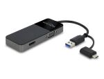 DELOCK USB 3.2 Gen 1 Adapter zu 4K HDMI + VGA Splitter Funkt