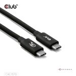 CLUB3D CAC-1570 USB Kabel USB4 Gen 2x2 1,2 m USB C 80 Gbit/s 240 W Schwarz