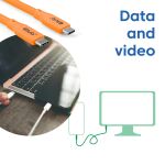 CLUB3D USB C Kabel orange