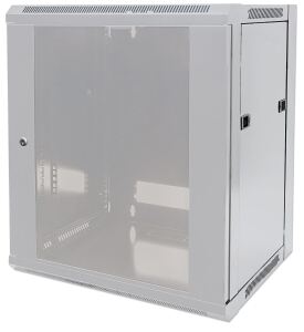 Intellinet 19" Wandverteiler, 9 HE, 500 (H) x 570 (B) x 450 (T) mm, Flatpack, grau