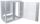 Intellinet 19" Wandverteiler, 9 HE, 500 (H) x 570 (B) x 450 (T) mm, Flatpack, grau