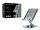 Conceptronic THANA09G Faltbarer und drehbarer Tabletständer, 360° drehbare Basis, höhenverstellbar