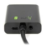 Techly IDATA-HDMI-VGA2AU Videokabel-Adapter 0,15 m VGA+3.5mm+Micro USB Schwarz