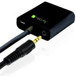 Techly IDATA-HDMI-VGA2AU Videokabel-Adapter 0,15 m VGA+3.5mm+Micro USB Schwarz