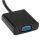 Techly IDATA-HDMI-VGA2AU Videokabel-Adapter 0,15 m VGA+3.5mm+Micro USB Schwarz