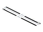 DELOCK Edelstahlkabelbinder L 300 x B 4,6 mm schwarz 10 Stk