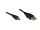 Alcasa USB A - USB mini B, m - m, 3m USB Kabel USB 2.0 Mini-USB B Schwarz, Metallisch
