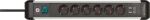 Brennenstuhl 1391030610 Verlängerungskabel 3 m 6 AC-Ausgänge Drinnen Schwarz, Silber