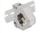 DELOCK Hutschienenadapter mit Keystone LC Duplex BU < Buchse