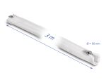DELOCK Geflechtschlauch mit Reißverschluss 3 m x 50 mm weiß