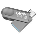 Emtec D280 Dual USB-Stick 32 GB USB Type-A / USB Type-C 3.2 Gen 1 (3.1 Gen 1) Silber