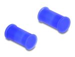 DELOCK DL4 Staubschutz für Stecker und Buchse, 2-teilig blau