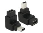 DELOCK Adapter USB-B mini 5 Pin St > Bu 90° gewinkelt
