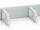 Equip 19 "Rack Mount Kabel Management Panel, hellgrau