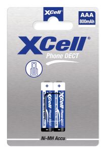 XCell Dect Phone X800 Micro AAA Akku 2er Blister