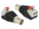 DELOCK Adapter Terminalblock 2Pin -> BNC Buchse