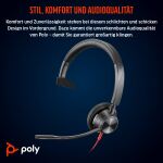 HP Poly Blackwire 3315 Monoaurales USB-C-Headset + 3,5-mm-Stecker + USB-C/A-Adapter