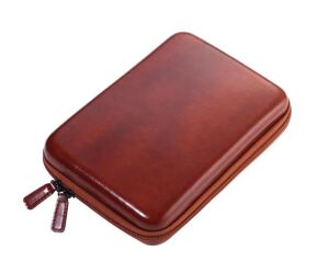 TROIKA CBO25/BR Personal Organizer Kunstleder, Samt Braun