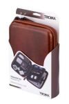 TROIKA CBO25/BR Personal Organizer Kunstleder, Samt Braun