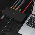 Lindy 43366 laptop-dockingstation & portreplikator Andocken USB 3.2 Gen 2 (3.1 Gen 2) Type-C Schwarz