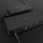 Lindy 43366 laptop-dockingstation & portreplikator Andocken USB 3.2 Gen 2 (3.1 Gen 2) Type-C Schwarz
